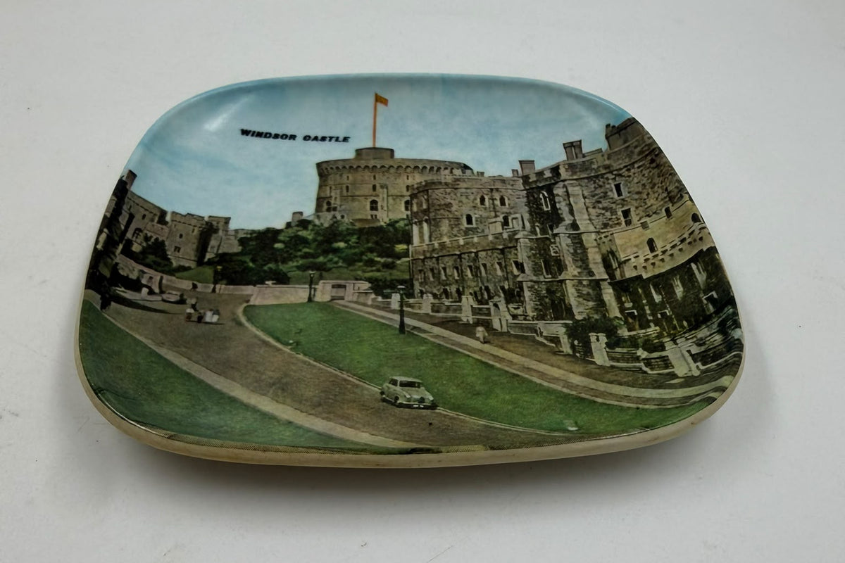 Windsor Castle dish held in hand - size reference