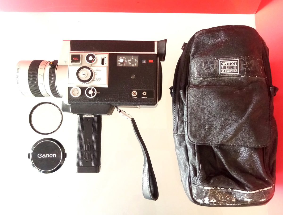 Canon 814 Auto Zoom Electronic - Super 8 Movie Camera & Original Case