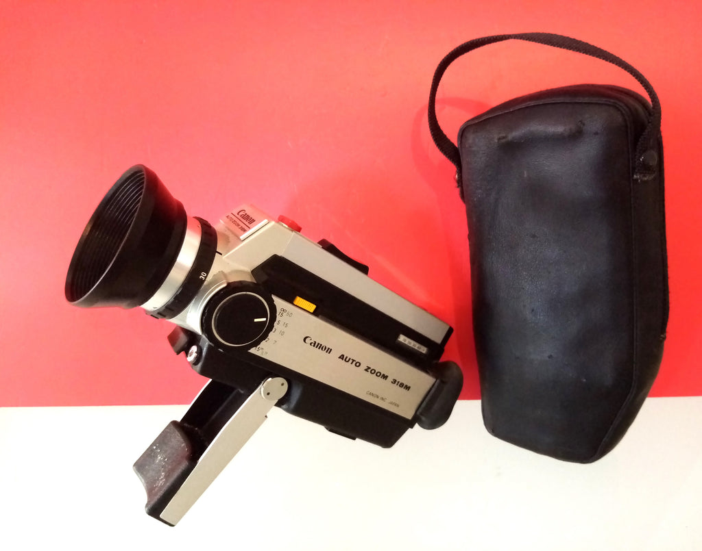 Canon Auto Zoom 318M Super 8 Movie Camera & Original Case