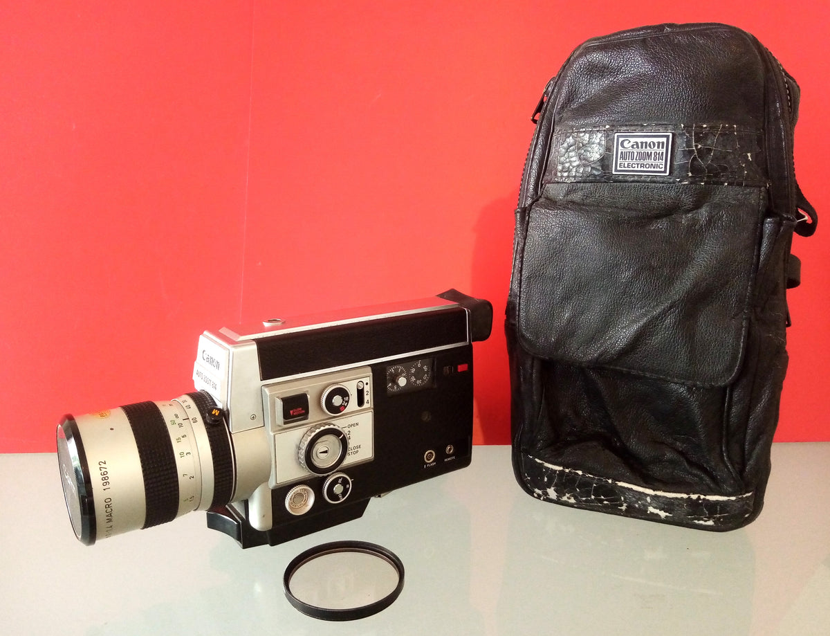 Canon 814 Auto Zoom Electronic - Super 8 Movie Camera & Original Case