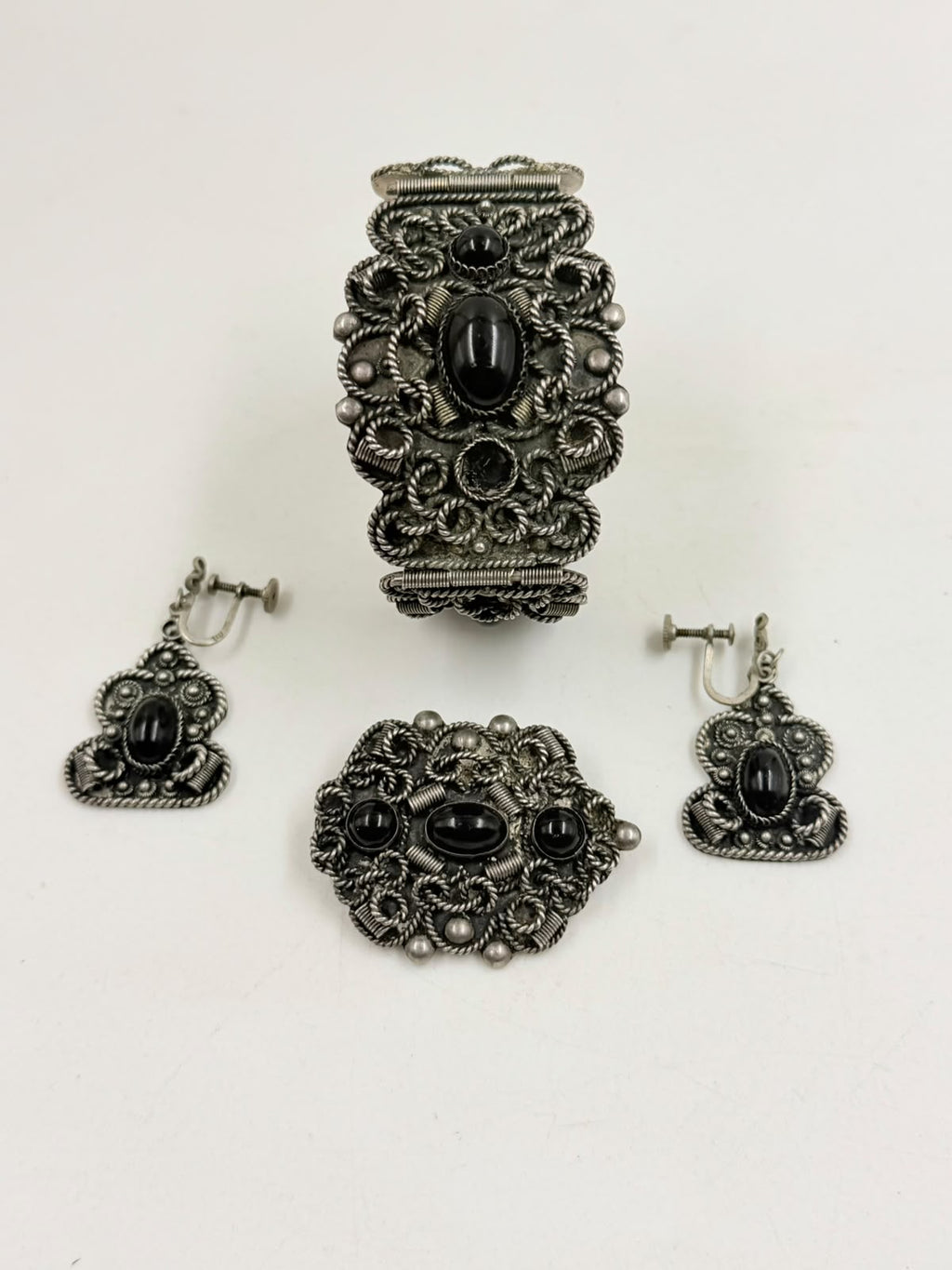 Earring back showing Israeli .925 silver hallmark