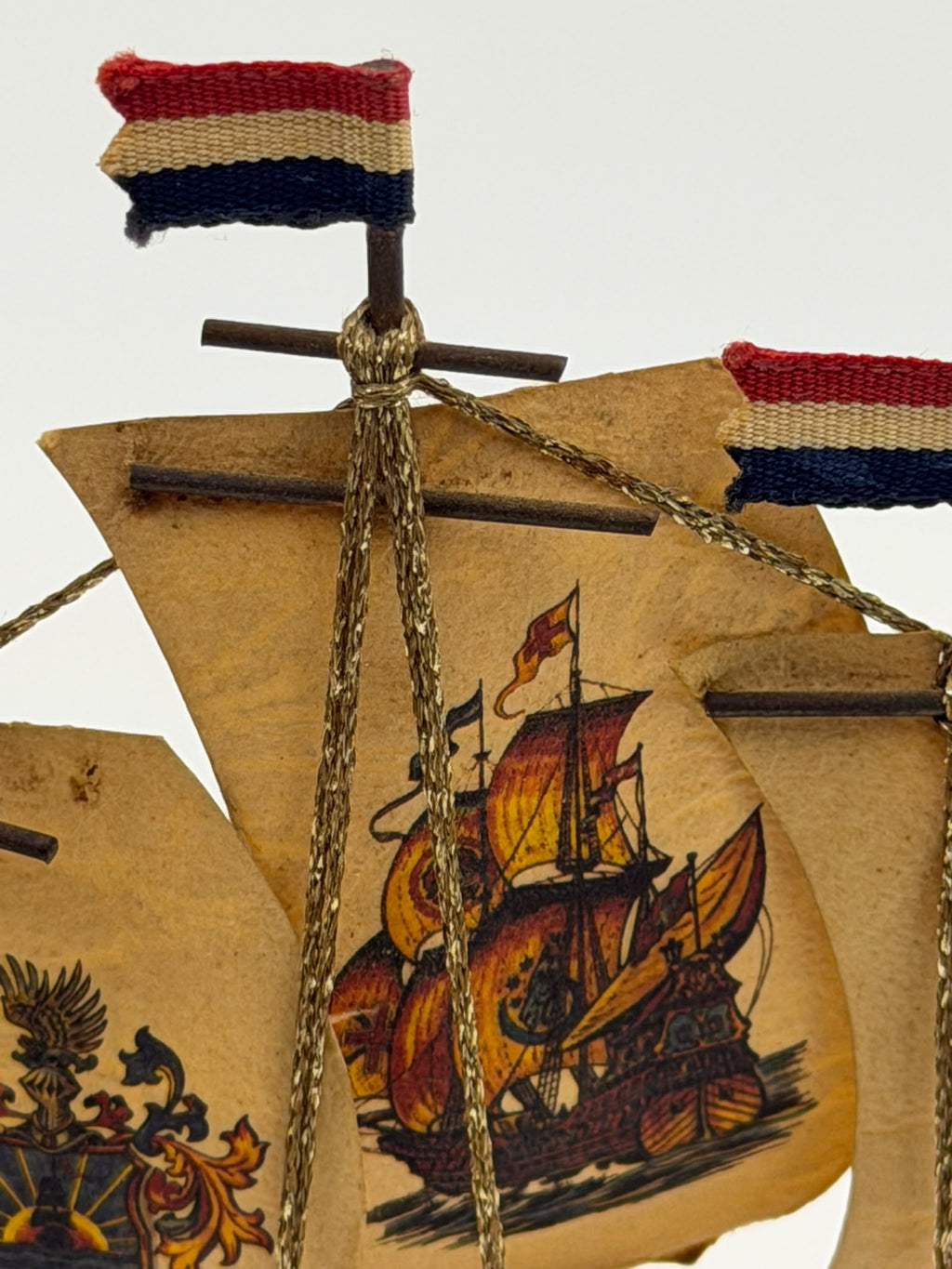 Dutch clog ship – Maltese cross sail close-up