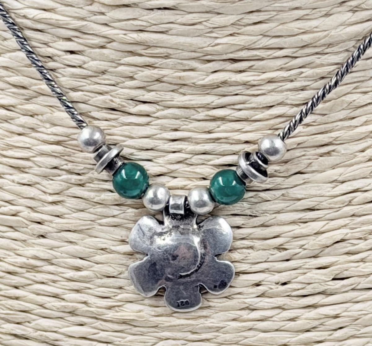 Full necklace on white background
