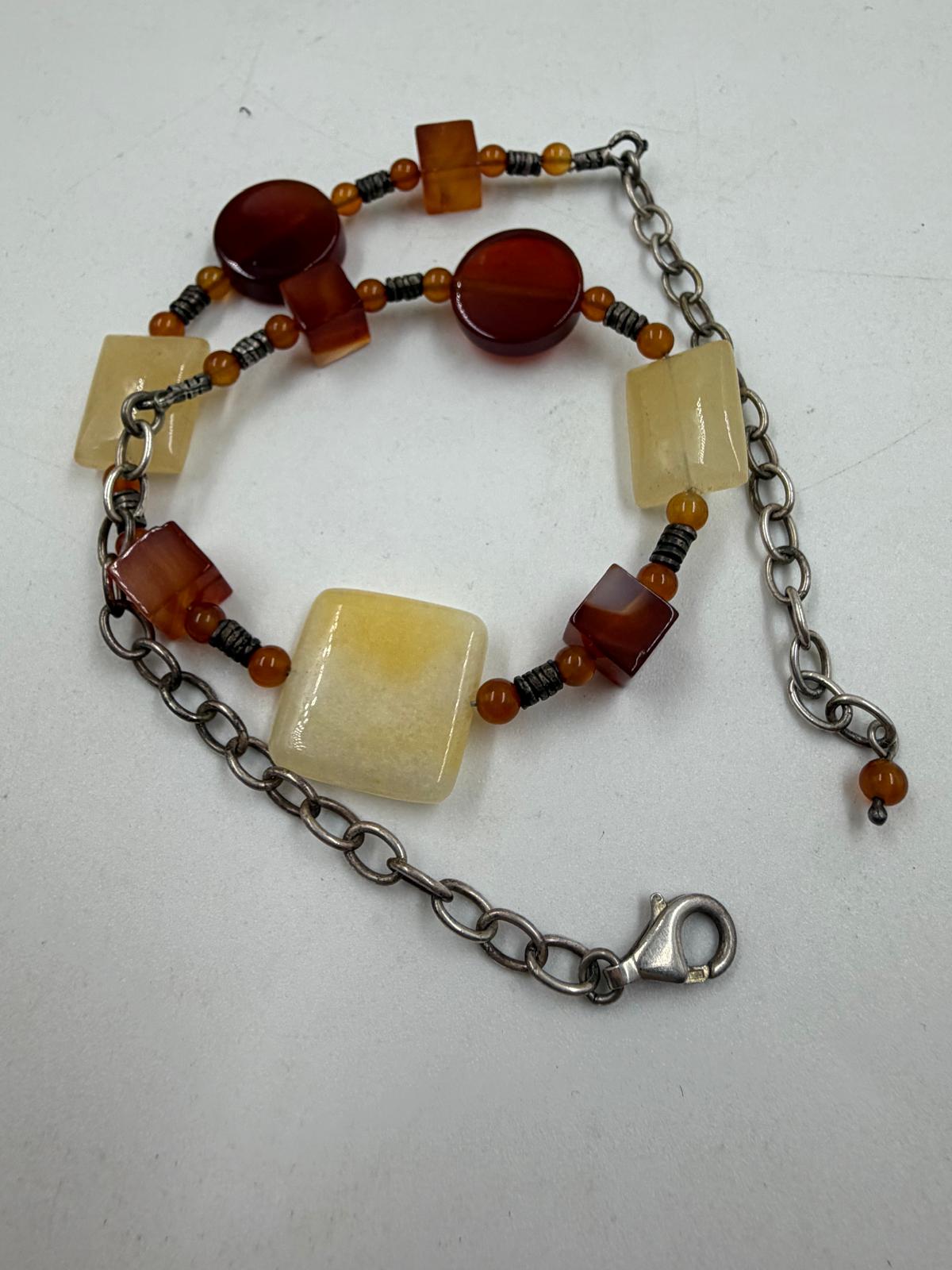 Close-up of carnelian and onyx stone details