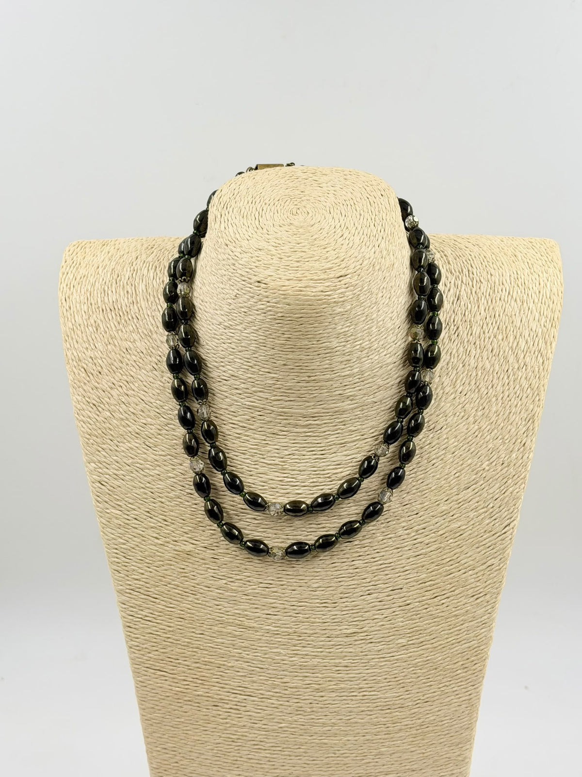 Necklace on mannequin side view