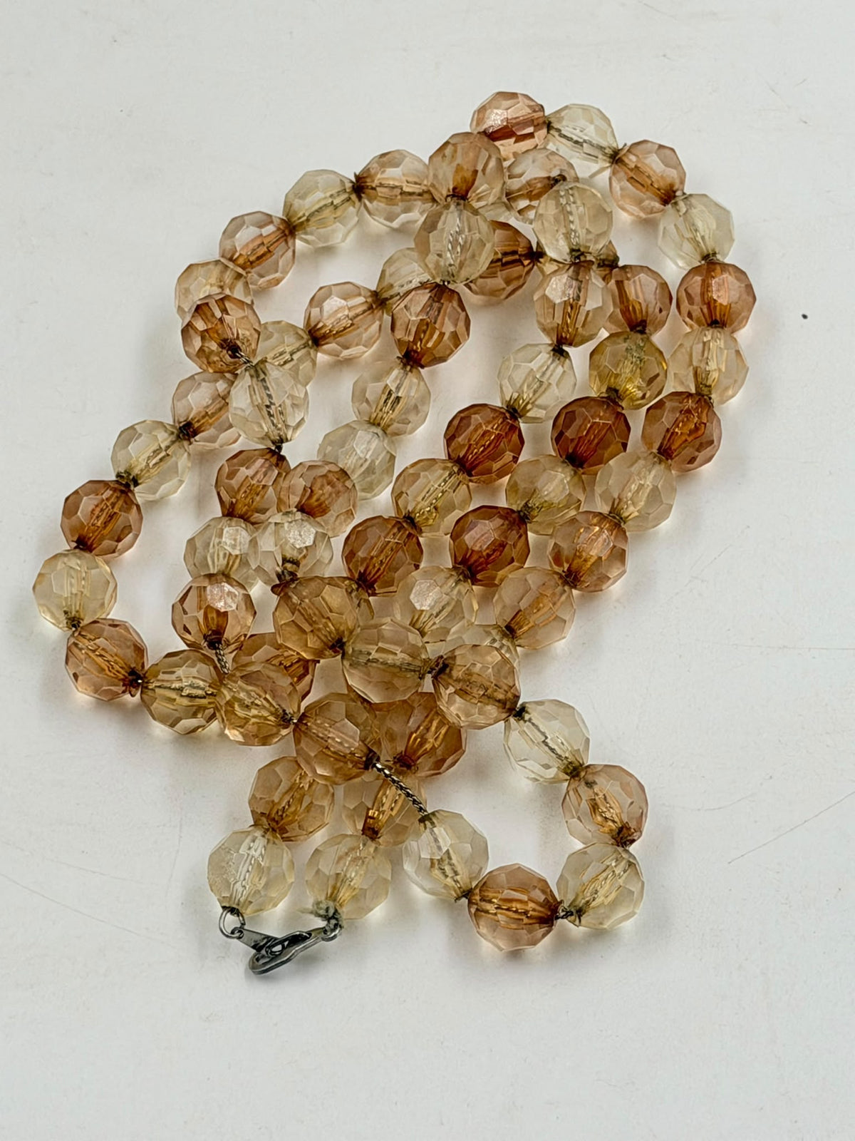 Necklace on display bust – single strand full length