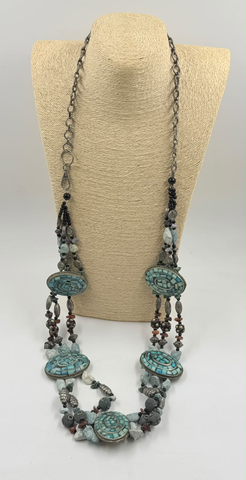 Belt on display stand – draped style
