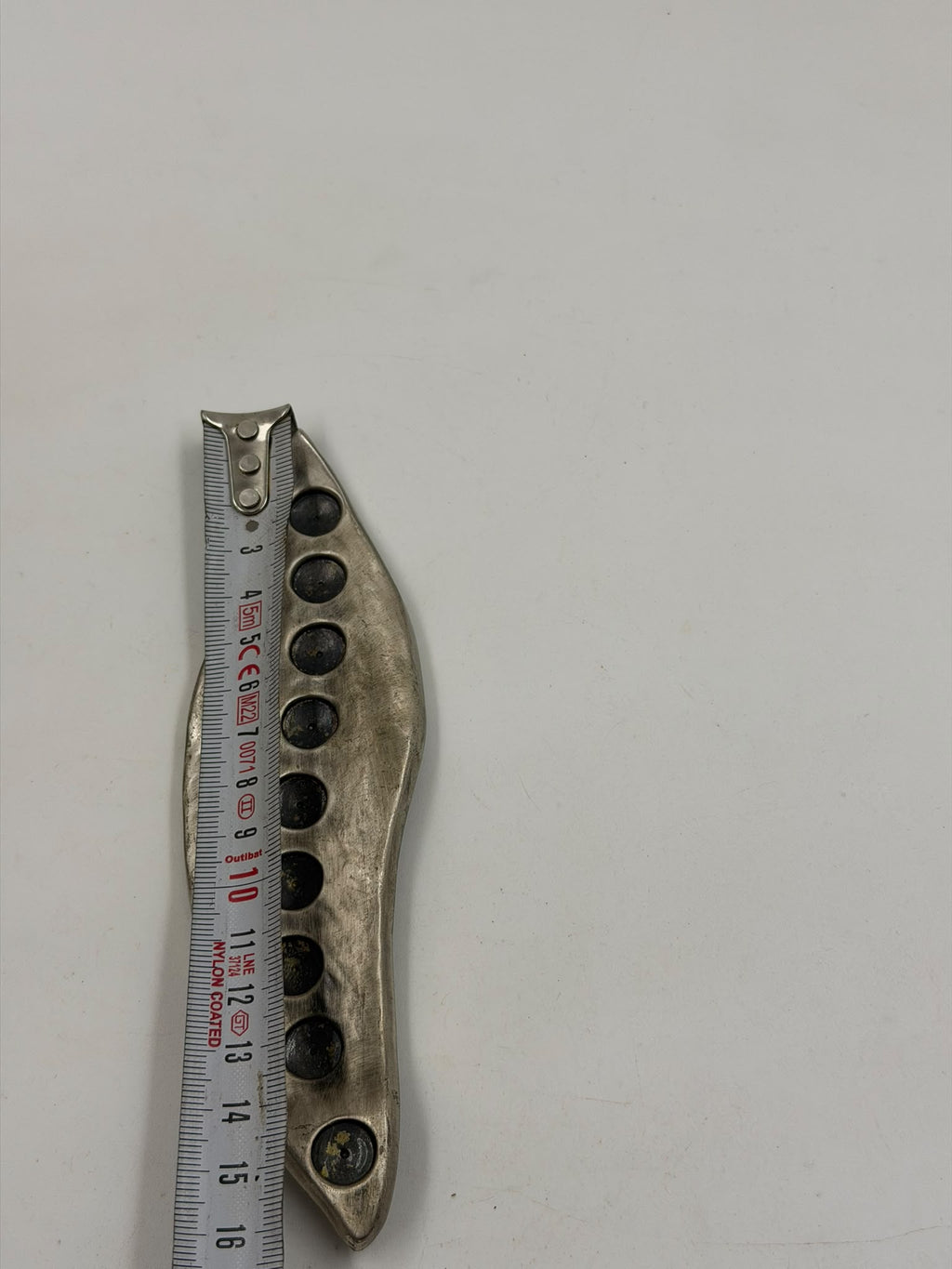 Vintage Danon Israel Silver-Plated Hanukkah Menorah – Modernist Leaf-Shaped Judaica