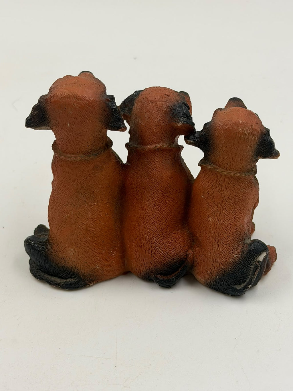 Three Dachshund Puppies Resin Figurine – Handcrafted Dog Sculpture | Home Décor Collectible Gift