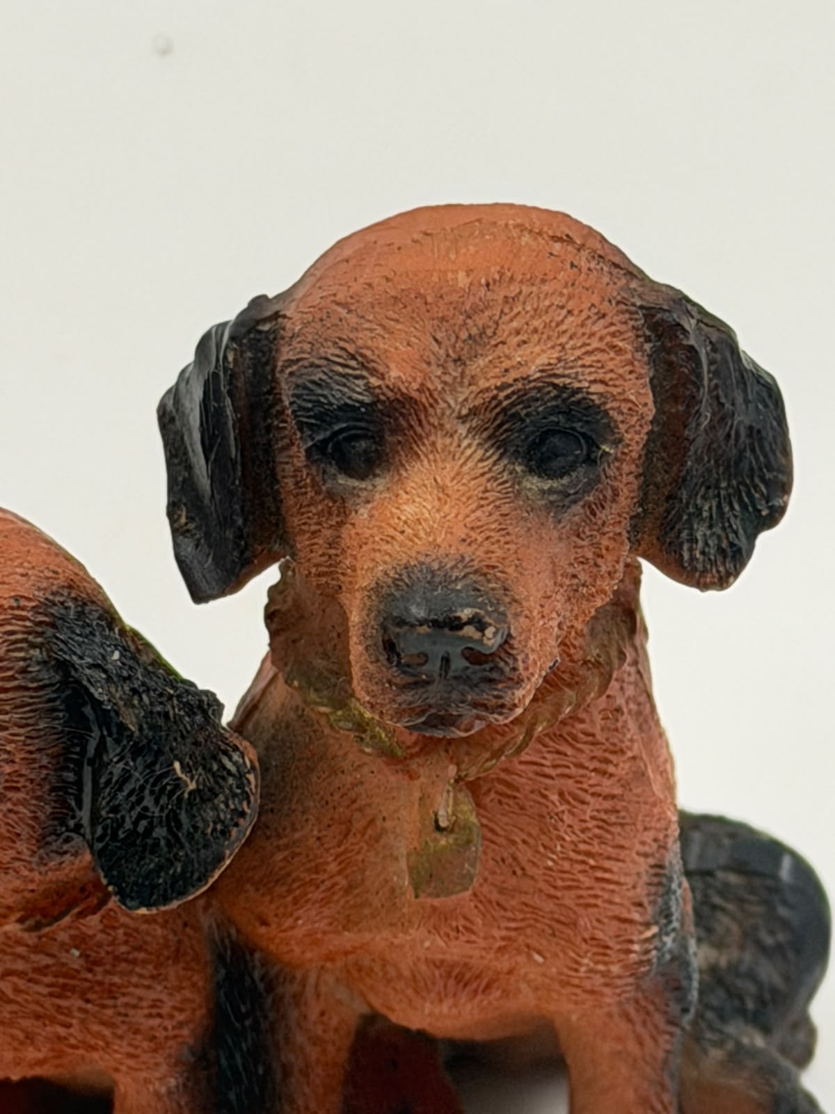 Three Dachshund Puppies Resin Figurine – Handcrafted Dog Sculpture | Home Décor Collectible Gift