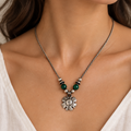 Lifestyle photo - woman wearing the necklace