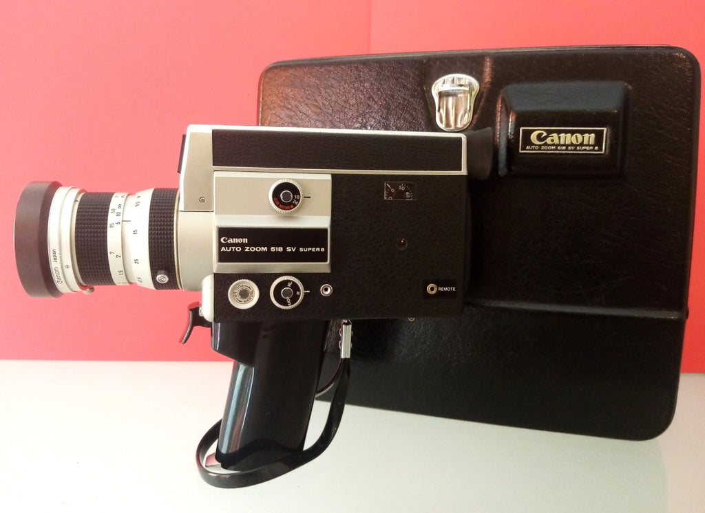 Canon Auto Zoom 518 SV — Iconic Super 8 Cinema Camera, Fully Tested