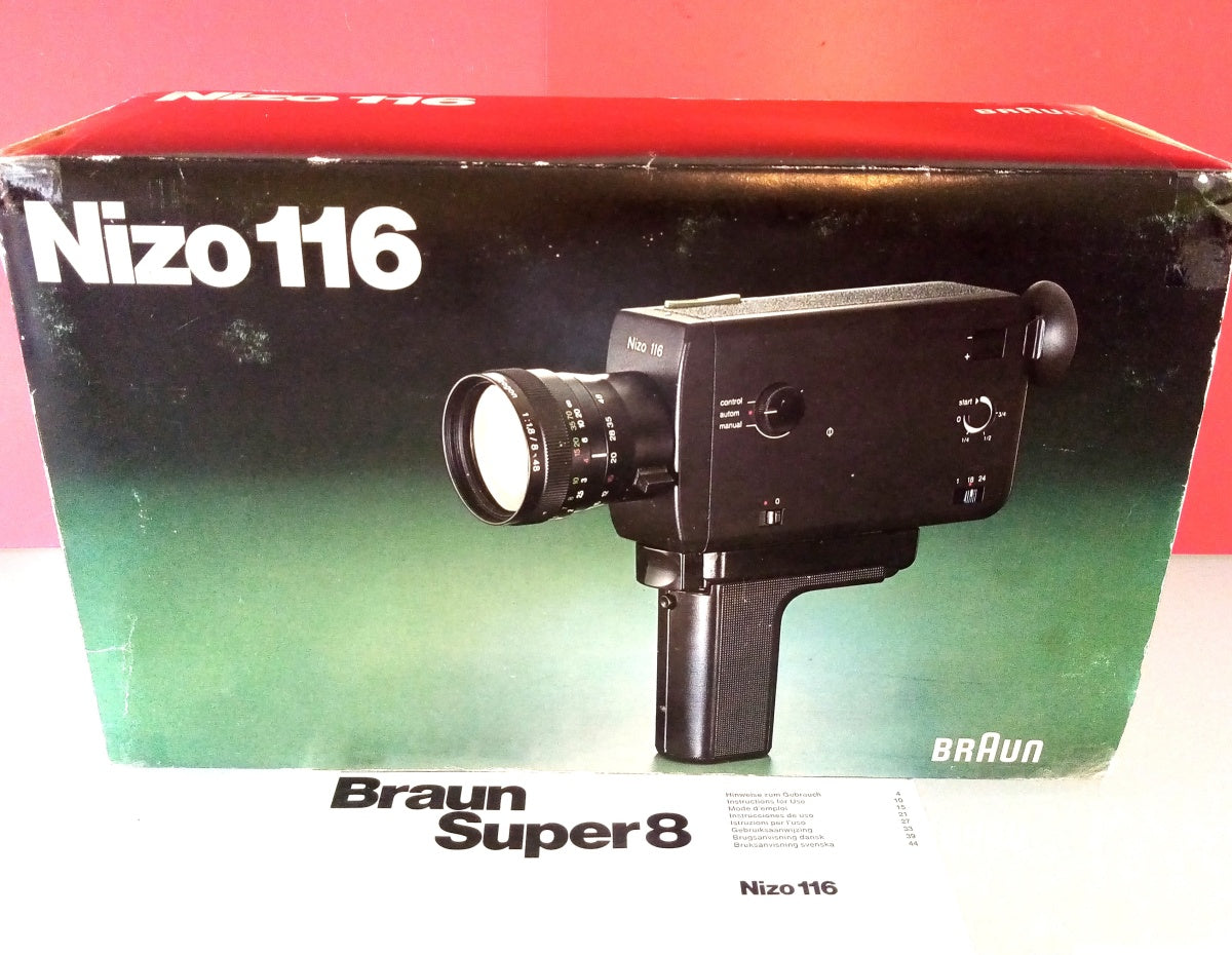 Braun Nizo 116 - Super 8 Movie Camera & Original Packaging