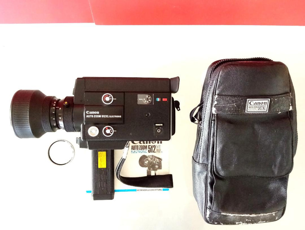 Canon Auto Zoom 512XL Electronic - Super 8 Movie Camera & Original Case