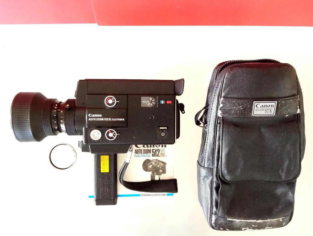 Canon Auto Zoom 512XL Electronic - Super 8 Movie Camera & Original Case