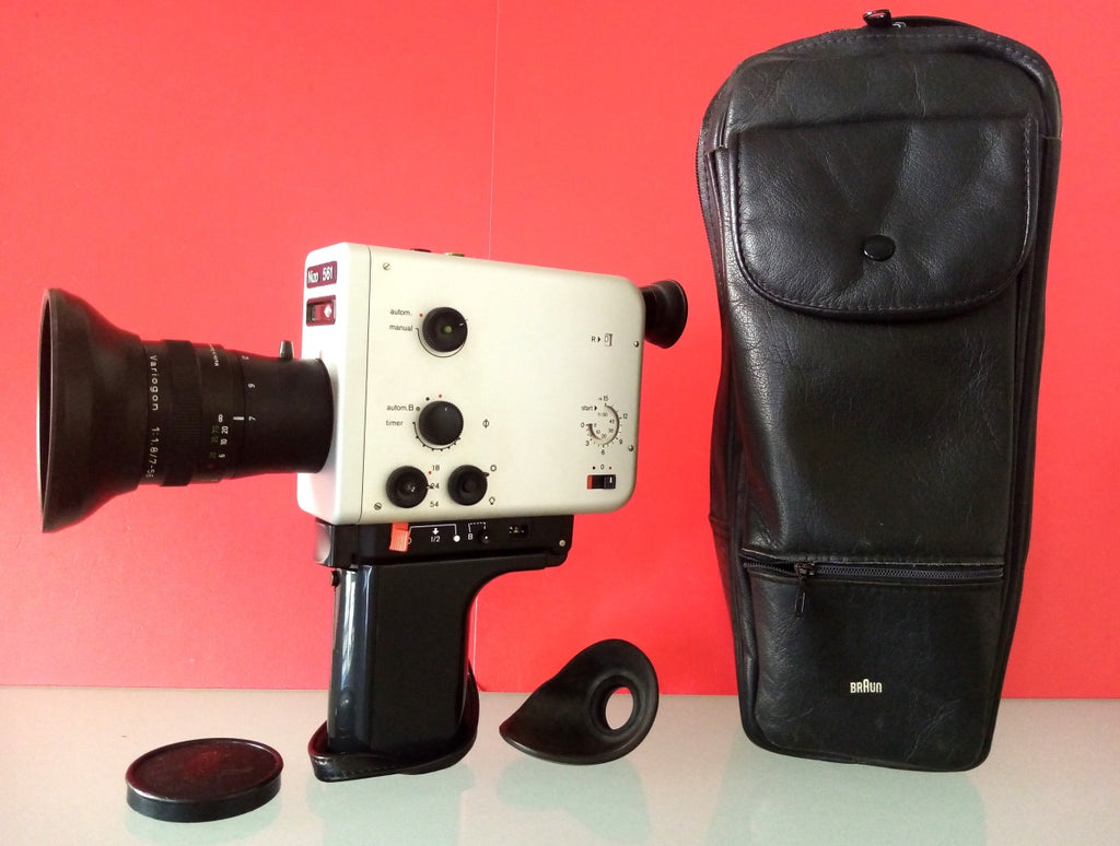Braun Nizo 561 Super 8 Movie Camera with Original Case — Tested