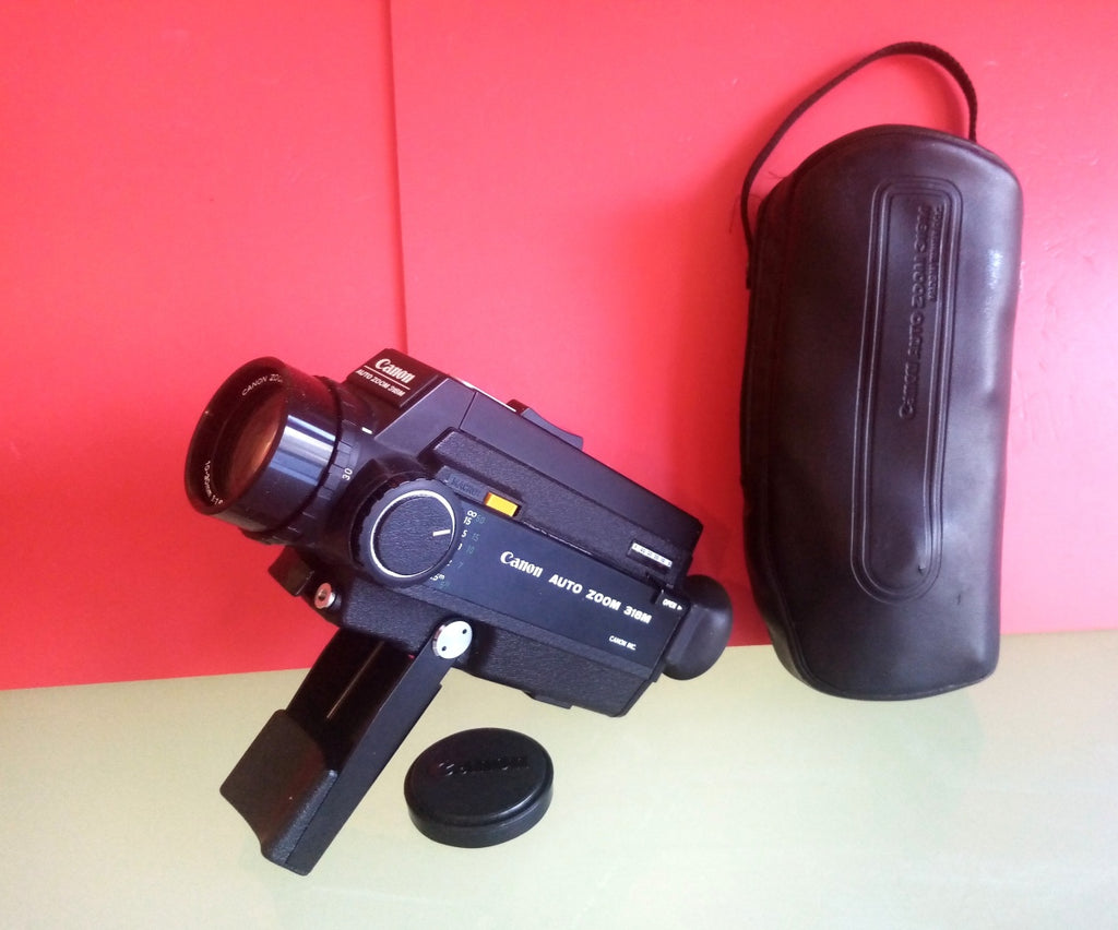 Vintage Canon Auto Zoom 318M Super 8 Movie Camera and Original Case