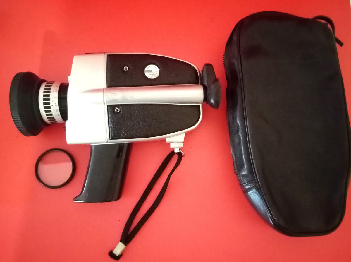 Bauer C20 Super 8 Movie Camera & Case – Vintage 1970s Film Camera in Good Condition