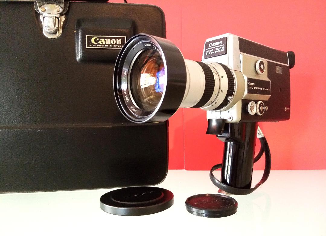 Canon Auto Zoom 518 SV - Super 8 Movie Camera & Original Case