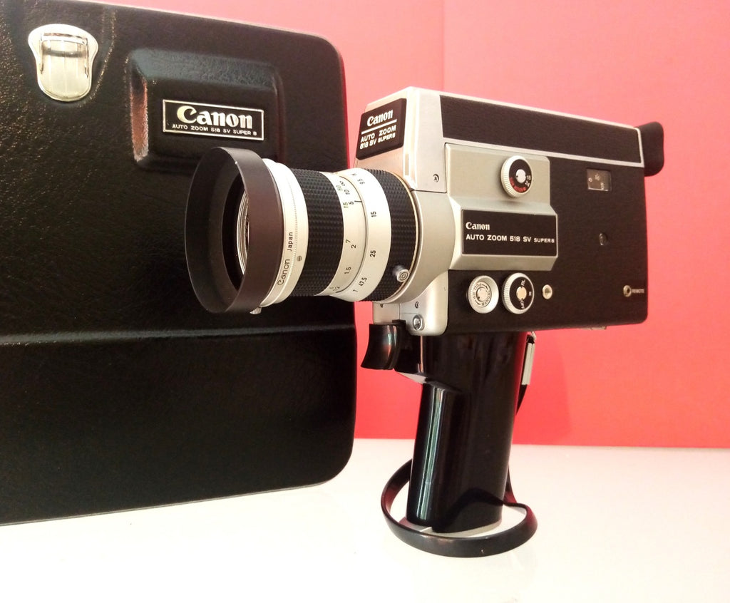 Canon Auto Zoom 518 SV — Iconic Super 8 Cinema Camera, Fully Tested