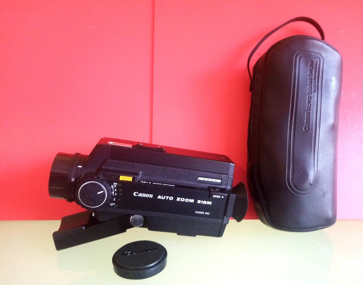 Vintage Canon Auto Zoom 318M Super 8 Movie Camera and Original Case
