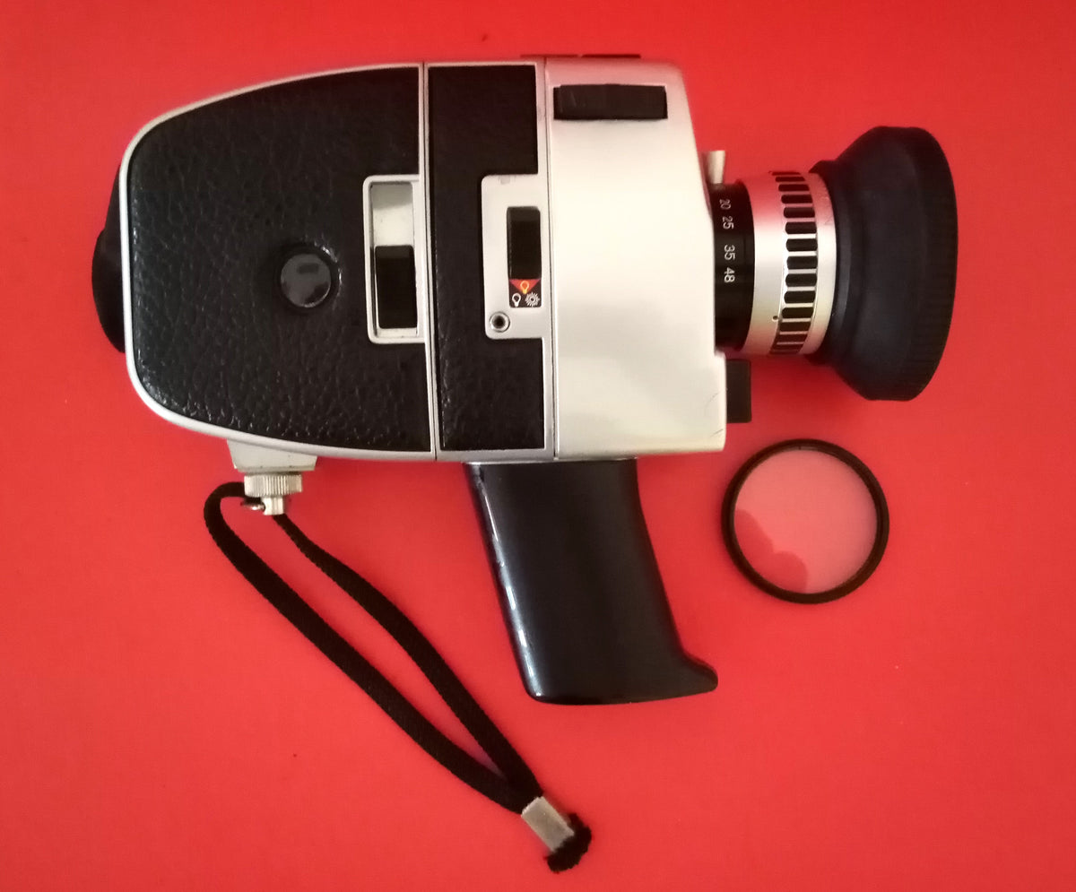 Bauer C20 Super 8 Movie Camera & Case – Vintage 1970s Film Camera in Good Condition