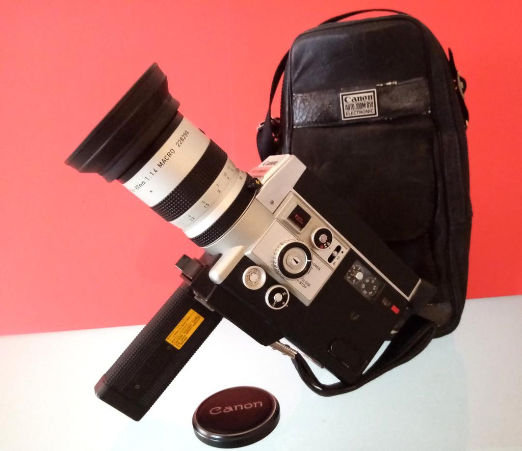 Canon Auto Zoom 814 E Super 8 Movie Camera – Vintage 1970s Film Camera with Case