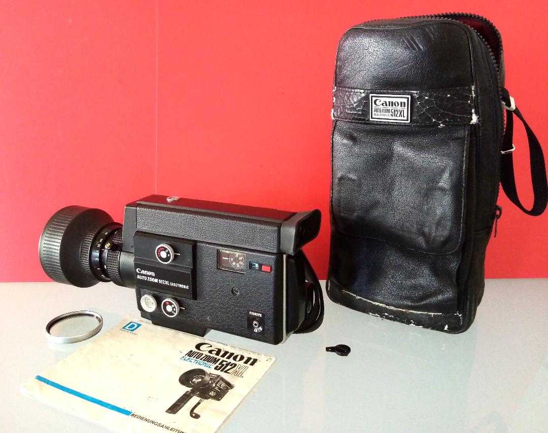 Canon Auto Zoom 512XL Electronic - Super 8 Movie Camera & Original Case