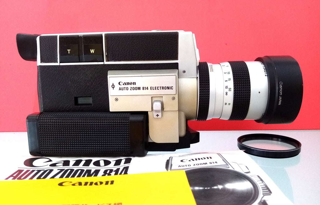 Canon 814 Auto Zoom Electronic - Super 8 Movie Camera & Lens Filter