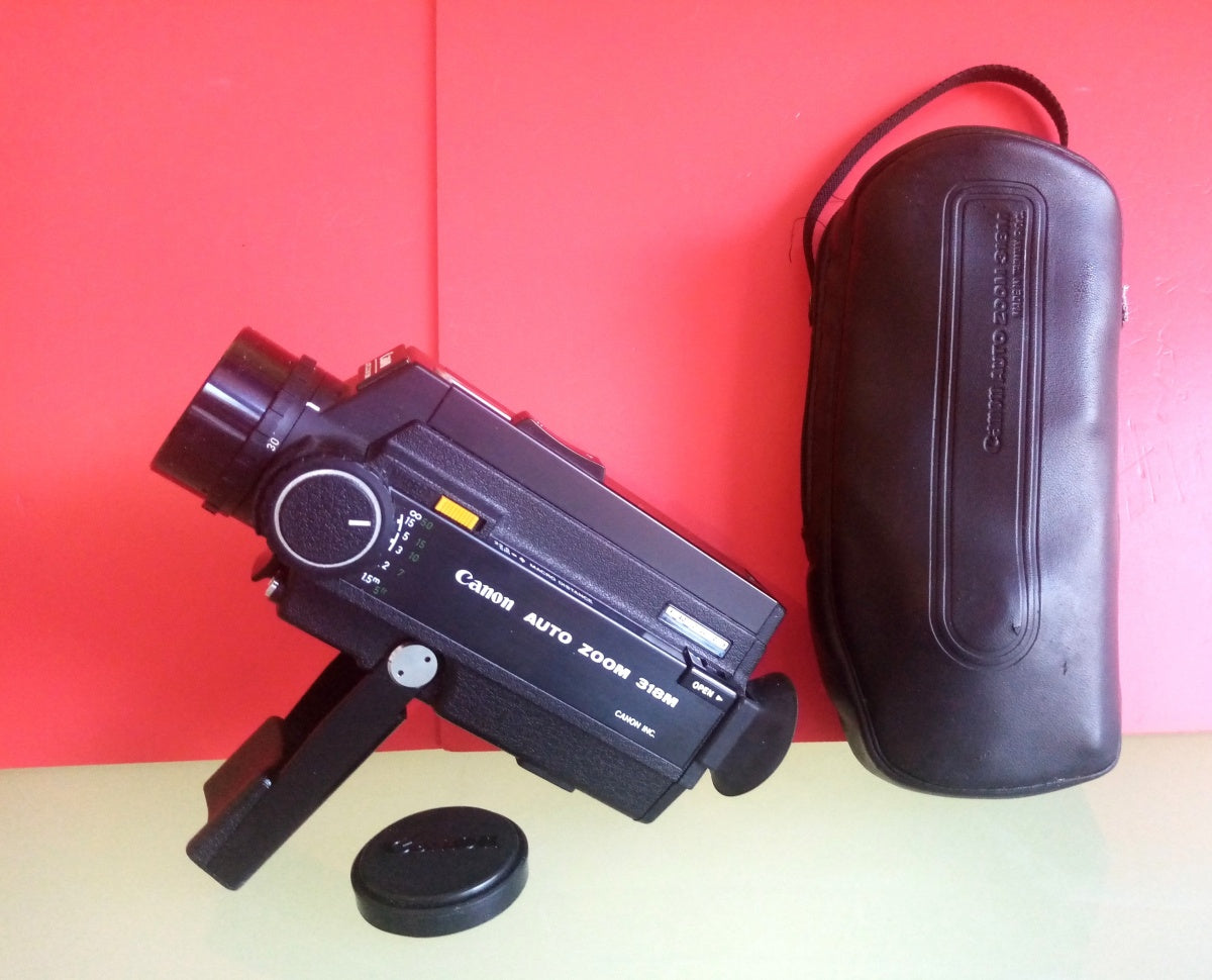 Vintage Canon Auto Zoom 318M Super 8 Movie Camera and Original Case