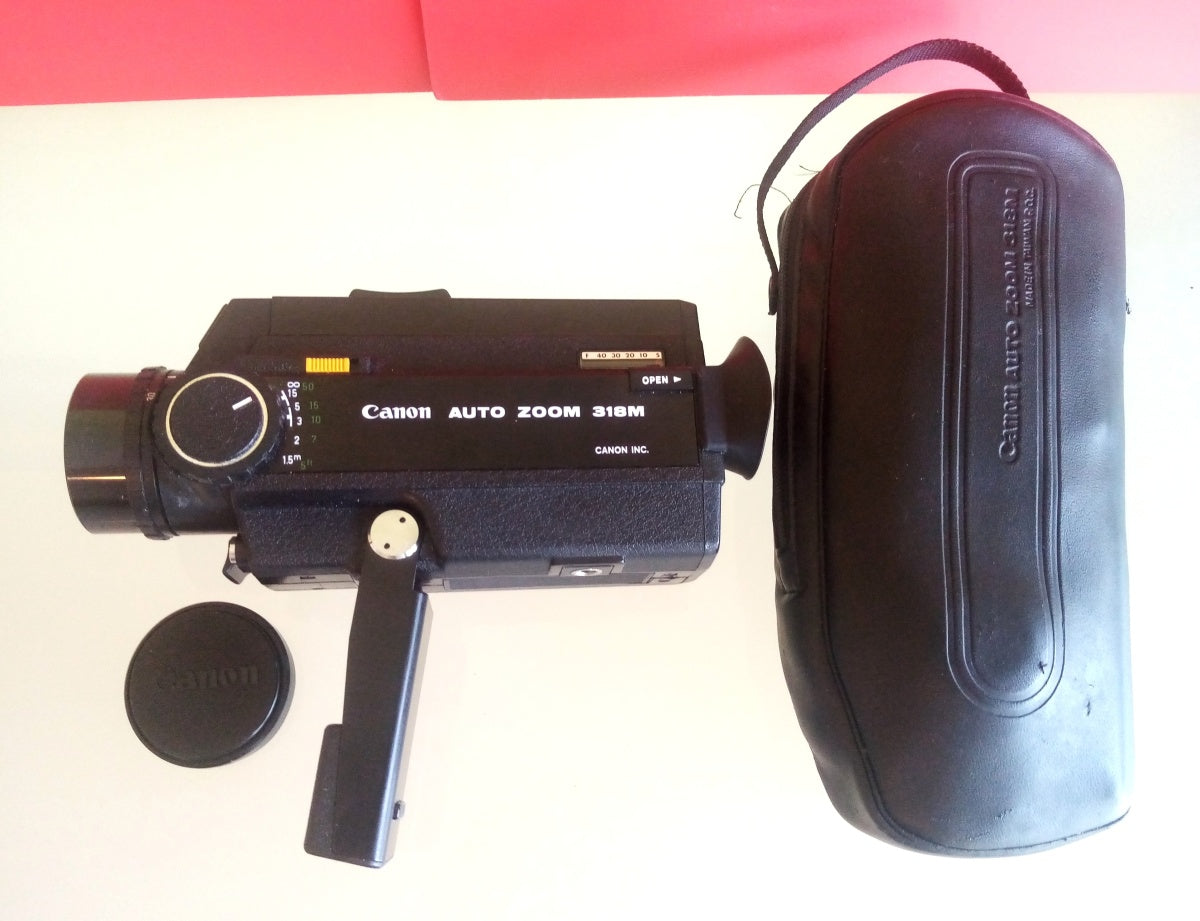 Vintage Canon Auto Zoom 318M Super 8 Movie Camera and Original Case
