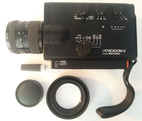 Agfa Movexoom 6 Eloc Super 8 Movie Camera – Vintage 1970s Film Camera in Good Condition