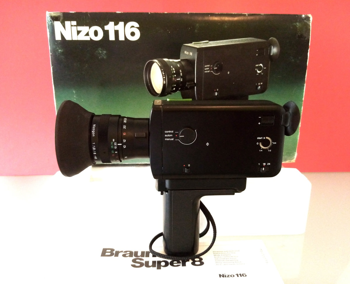 Braun Nizo 116 - Super 8 Movie Camera & Original Packaging