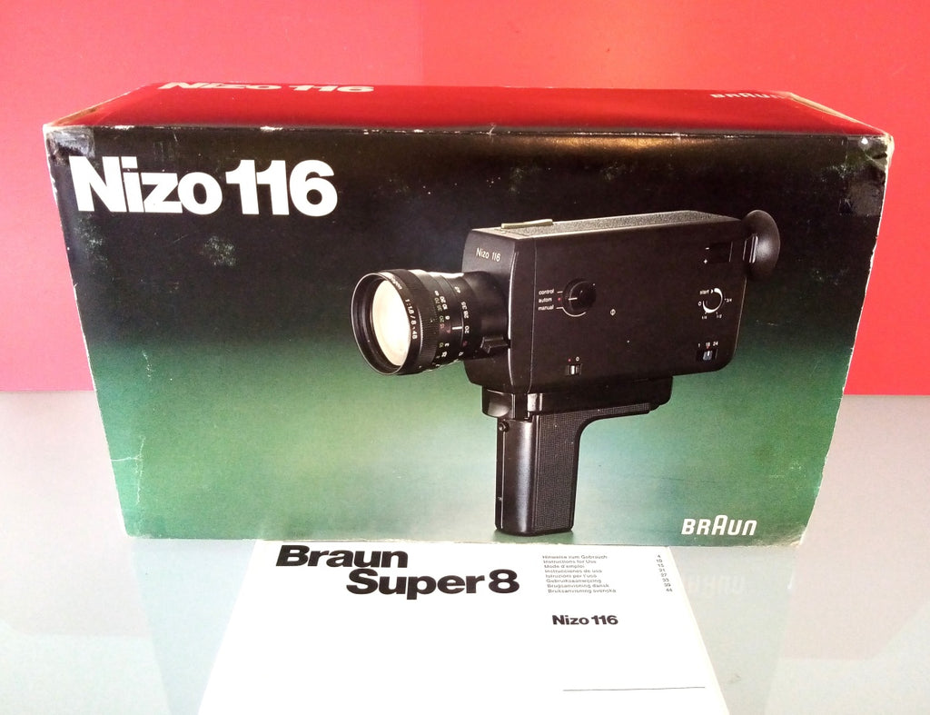Braun Nizo 116 - Super 8 Movie Camera & Original Packaging