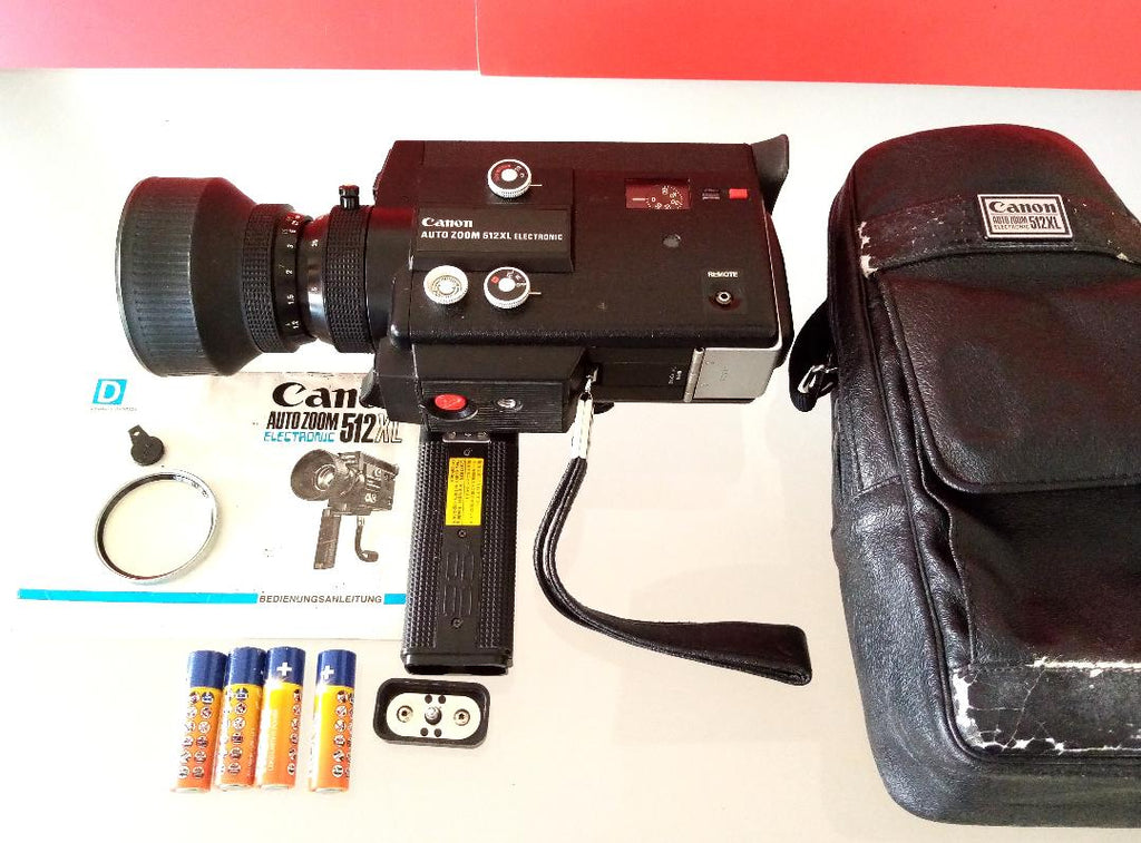Canon Auto Zoom 512XL Electronic - Super 8 Movie Camera & Original Case