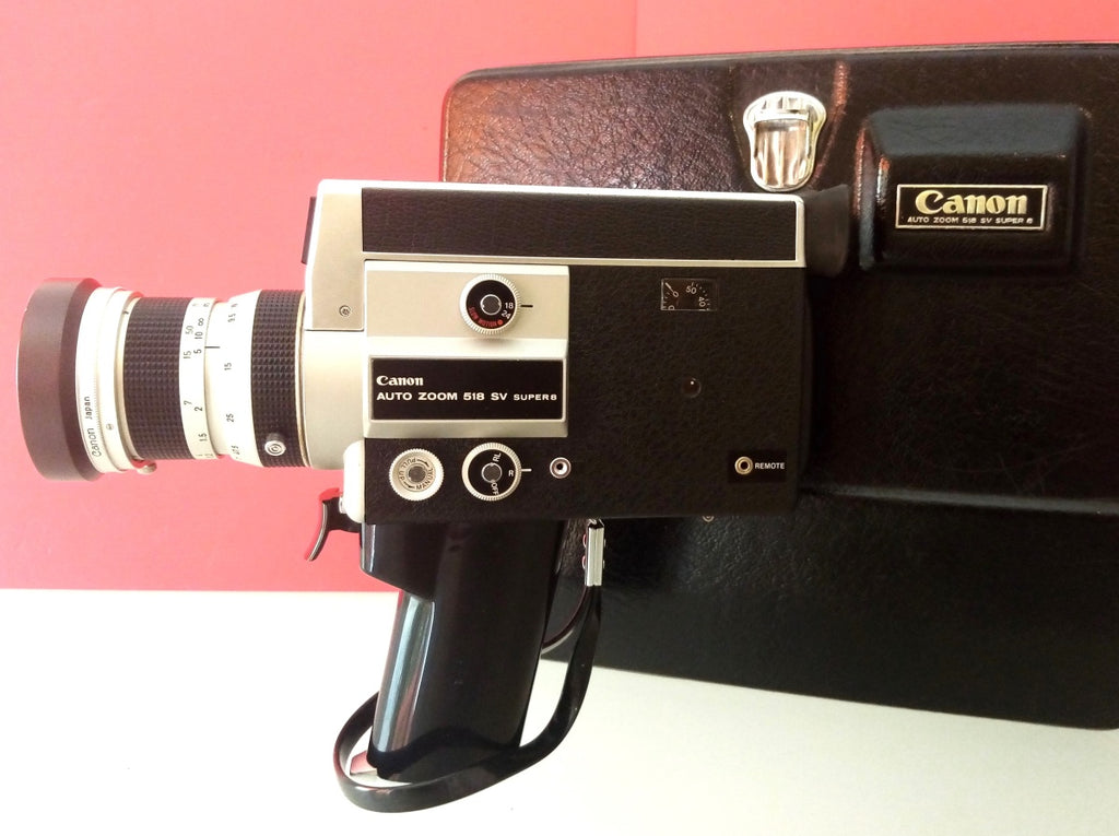 Canon Auto Zoom 518 SV — Iconic Super 8 Cinema Camera, Fully Tested