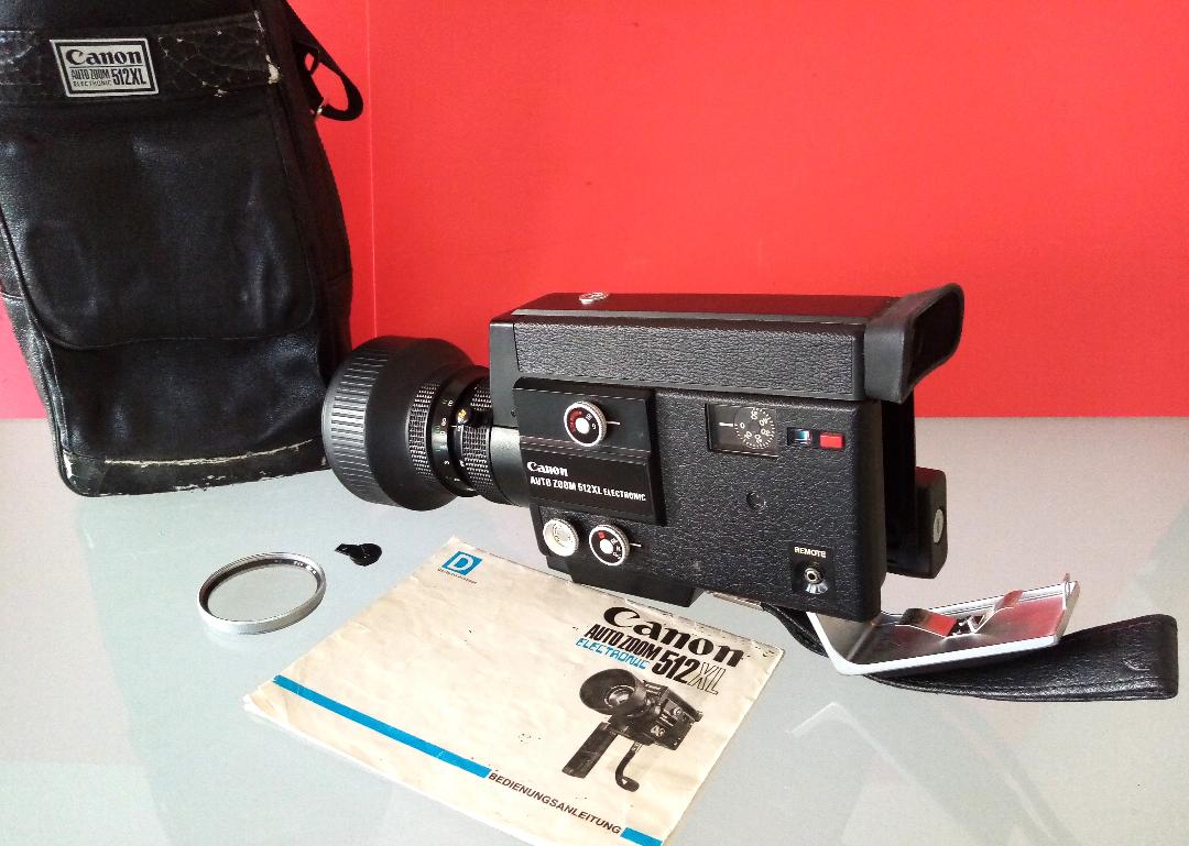 Canon Auto Zoom 512XL Electronic - Super 8 Movie Camera & Original Case